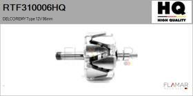 HQ RTF310006HQ - ROTOR NUEVO DELCOREMY Type 12V 96,00mm