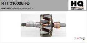 HQ RTF210606HQ - ROTOR NUEVO DELCOREMY Type 24V 70Amp 107,80mm