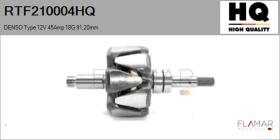HQ RTF210004HQ - ROTOR NUEVO DENSO Type 12V 45Amp 18G 91,20mm