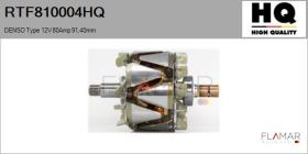HQ RTF810004HQ - ROTOR NUEVO DENSO Type 12V 80Amp 91,40mm