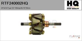 HQ RTF240002HQ - ROTOR NUEVO HITACHI Type 12V 100Amp 8G 107,50mm
