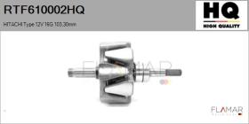 HQ RTF610002HQ - ROTOR NUEVO HITACHI Type 12V 16G 103,30mm