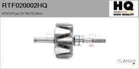 HQ RTF020002HQ - ROTOR NUEVO HITACHI Type 12V 16G 103,30mm