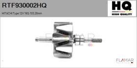 HQ RTF930002HQ - ROTOR NUEVO HITACHI Type 12V 16G 103,30mm