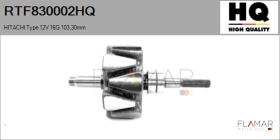 HQ RTF830002HQ - ROTOR NUEVO HITACHI Type 12V 16G 103,30mm