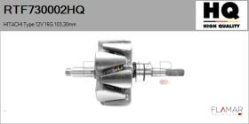 HQ RTF730002HQ - ROTOR NUEVO HITACHI Type 12V 16G 103,30mm