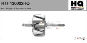 HQ RTF130002HQ - ROTOR NUEVO HITACHI Type 12V 50Amp 16G 94,40mm
