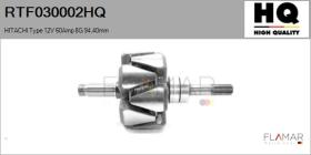 HQ RTF030002HQ - ROTOR NUEVO HITACHI Type 12V 60Amp 8G 94,40mm