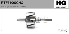 HQ RTF310602HQ - ROTOR NUEVO HITACHI Type 24V 35Amp 16G 103,30mm