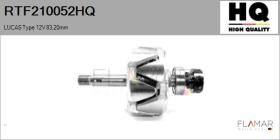HQ RTF210052HQ - ROTOR NUEVO LUCAS Type 12V 83,20mm