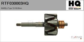 HQ RTF030003HQ - ROTOR NUEVO MARELLI Type 12V 88,80mm