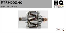 HQ RTF240003HQ - ROTOR NUEVO MARELLI Type 12V 91,30mm