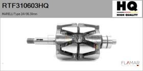 HQ RTF310603HQ - ROTOR NUEVO MARELLI Type 24V 86,30mm