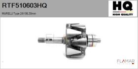 HQ RTF510603HQ - ROTOR NUEVO MARELLI Type 24V 86,30mm