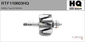HQ RTF110603HQ - ROTOR NUEVO MARELLI Type 24V 88,80mm