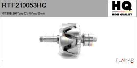 HQ RTF210053HQ - ROTOR NUEVO MITSUBISHI Type 12V 40Amp 83,00mm