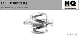 HQ RTF910053HQ - ROTOR NUEVO MITSUBISHI Type 12V 70Amp 94,40mm