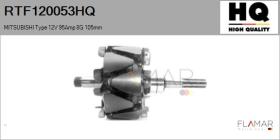 HQ RTF120053HQ - ROTOR NUEVO MITSUBISHI Type 12V 95Amp 8G 105,00mm