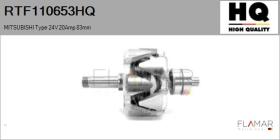 HQ RTF110653HQ - ROTOR NUEVO MITSUBISHI Type 24V 20Amp 83,00mm