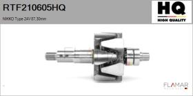 HQ RTF210605HQ - ROTOR NUEVO NIKKO Type 24V 87,30mm