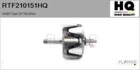 HQ RTF210151HQ - ROTOR NUEVO VALEO Type 12V 103,20mm