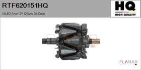 HQ RTF620151HQ - ROTOR NUEVO VALEO Type 12V 120Amp 98,30mm