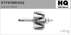 HQ RTF670051HQ - ROTOR NUEVO VALEO Type 12V 88,40mm