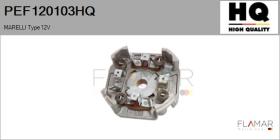 HQ PEF120103HQ - Soporte, escobillas de carbón MARELLI Type 12V