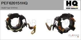 HQ PEF620151HQ - Soporte, escobillas de carbón VALEO Type 12V 67mm