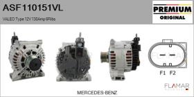 VALEO ASF110151VL - START&STOP NUEVO ORIG. VALEO Type 12V 130Amp