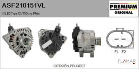 VALEO ASF210151VL - START&STOP NUEVO ORIG. VALEO Type 12V 150Amp