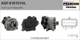 VALEO ASF410151VL - START&STOP NUEVO ORIG. VALEO Type 12V 180Amp