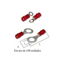 FTC RO043C - TERMINAL ROJO REDONDO 4.3 PVC