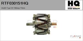HQ RTF030151HQ - VALEO Type 12V 180Amp 110,00mm