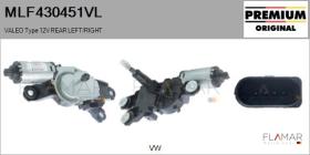 VALEO MLF430451VL - VALEO Type 12V REAR LEFT