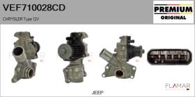 CHRYSLER-DODGE-JEEP VEF710028CD - Valvula EGR