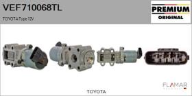 TOYOTA-LEXUS-DAIHATSU VEF710068TL - Valvula EGR
