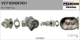 HYUNDAI-KIA VEF820087KH - Valvula EGR