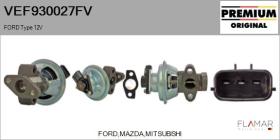 FORD-VOLVO-SAAB VEF930027FV - Valvula EGR