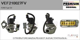 FORD-VOLVO-SAAB VEF210027FV - Valvula EGR