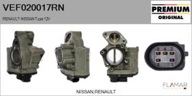 RENAULT NISSAN VEF020017RN - Valvula EGR