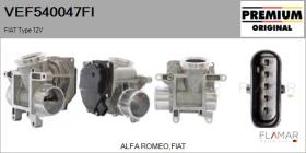FIAT VEF540047FI - Valvula EGR