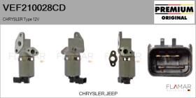 CHRYSLER-DODGE-JEEP VEF210028CD - Valvula EGR