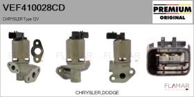 CHRYSLER-DODGE-JEEP VEF410028CD - Valvula EGR