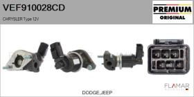 CHRYSLER-DODGE-JEEP VEF910028CD - Valvula EGR