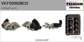CHRYSLER-DODGE-JEEP VEF020028CD - Valvula EGR