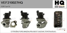 HQ VEF210027HQ - Valvula EGR