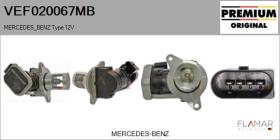 MERCEDES BENZ VEF020067MB - Valvula EGR