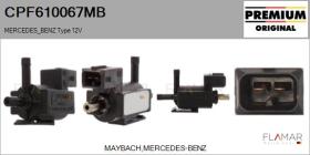 MERCEDES BENZ CPF610067MB - Válvula presion, control de gases de escape