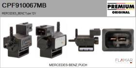 MERCEDES BENZ CPF910067MB - Válvula presion, control de gases de escape